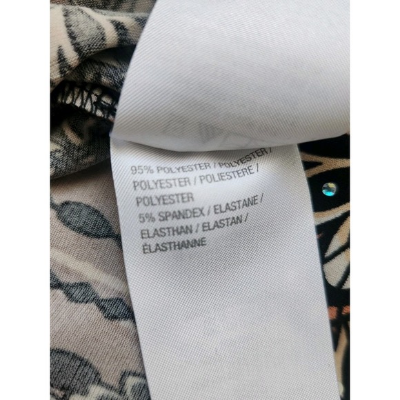 Bob Mackie Sequin Long-Sleeved Button-Down Blouse Size M Geometric Wearable Art - Picture 5 of 8